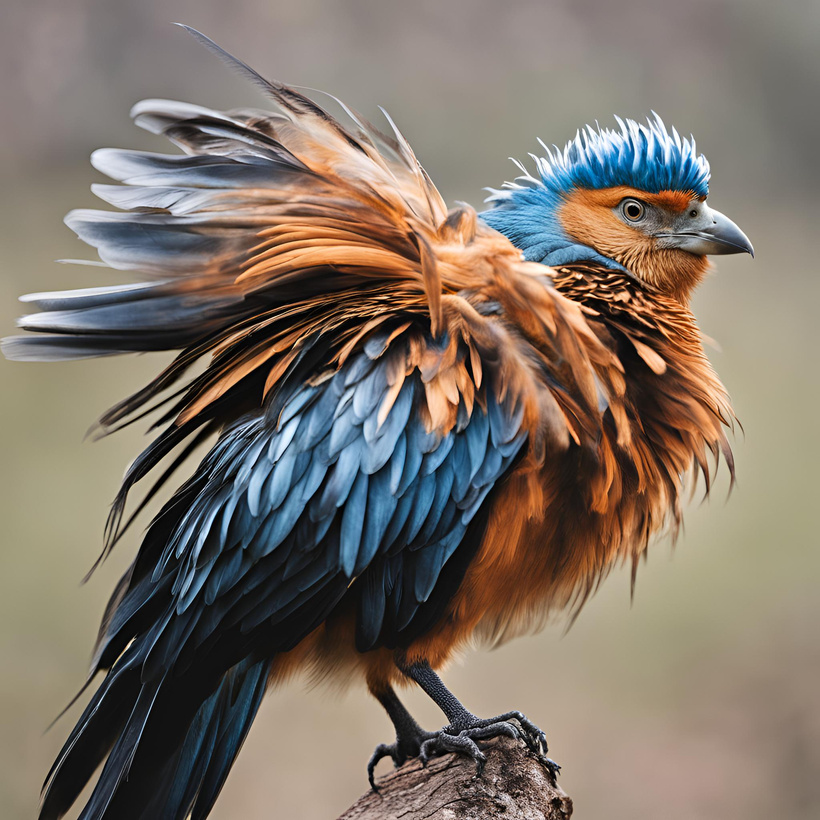 Bird with ruffled feathers, indicating stress.